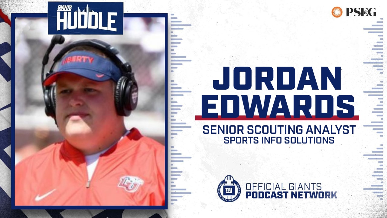 Giants Huddle Scouting Analyst Jordan Edwards