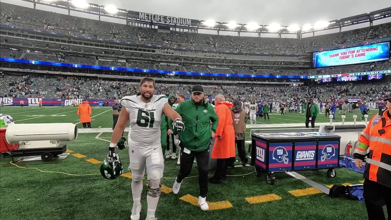 Jets Win Cam Celebrating The OT Win Over The Giants