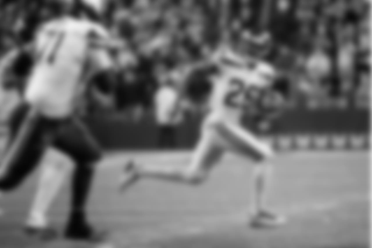 Seattle's Justin Coleman scooped up the fumble caused by teammate Jacob Martin and looks for running room.
