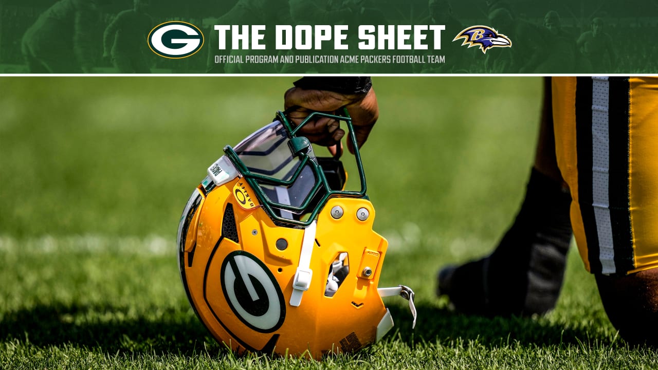 Dope Sheet Packers Finish Preseason Against The Ravens