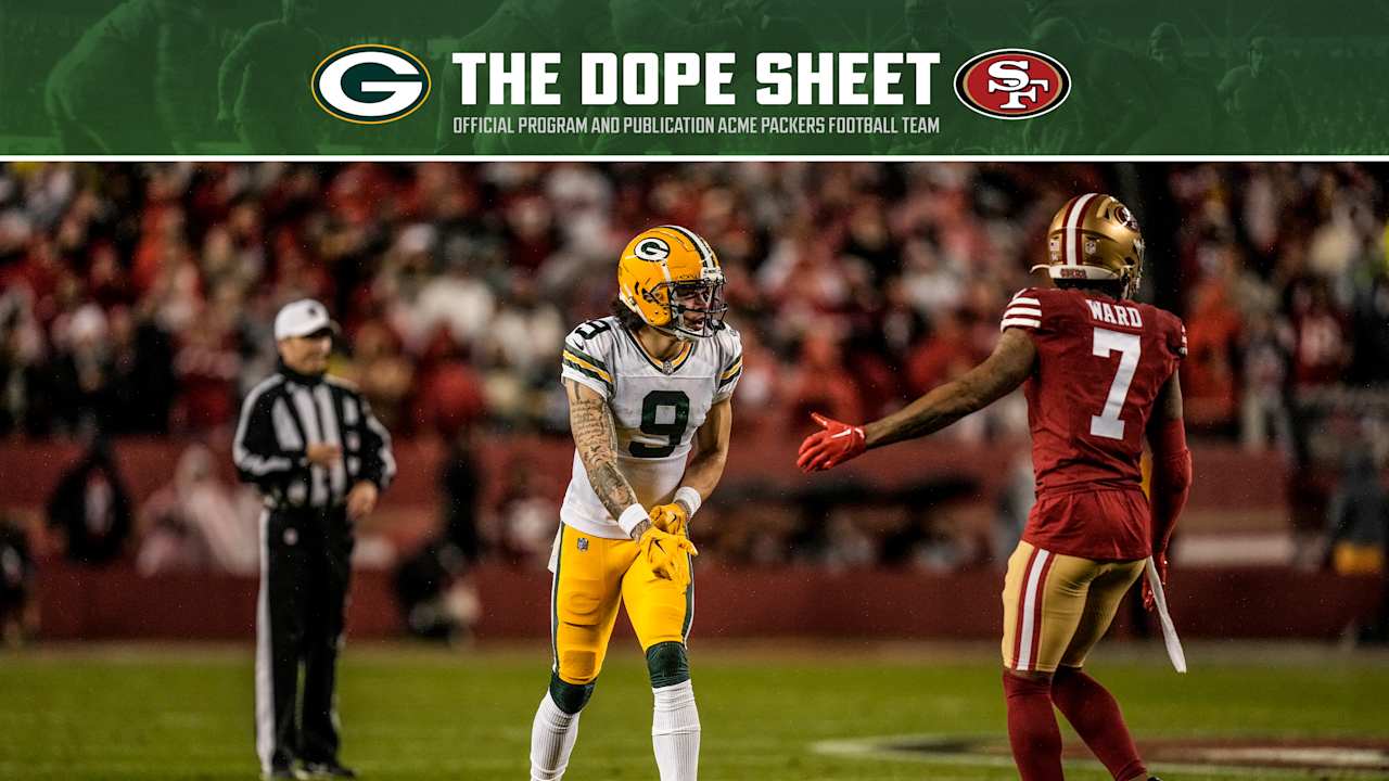 Dope Sheet Packers Host 49ers At Lambeau Field