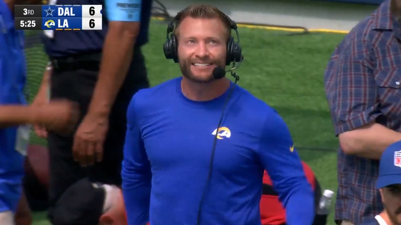 Los Angeles Rams Coach Cam Head Coach Sean McVay S Real Time