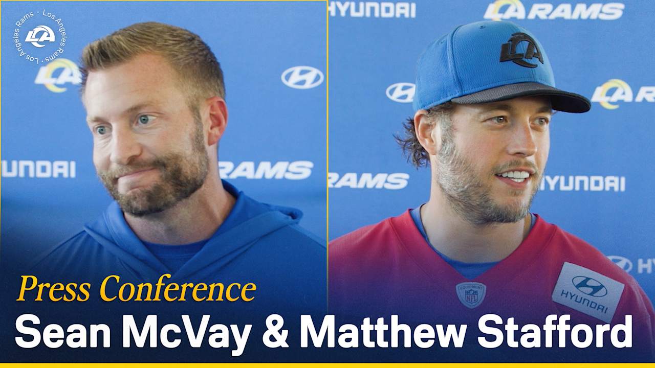 Sean Mcvay Matthew Stafford Press Conference Los Angeles Rams Head