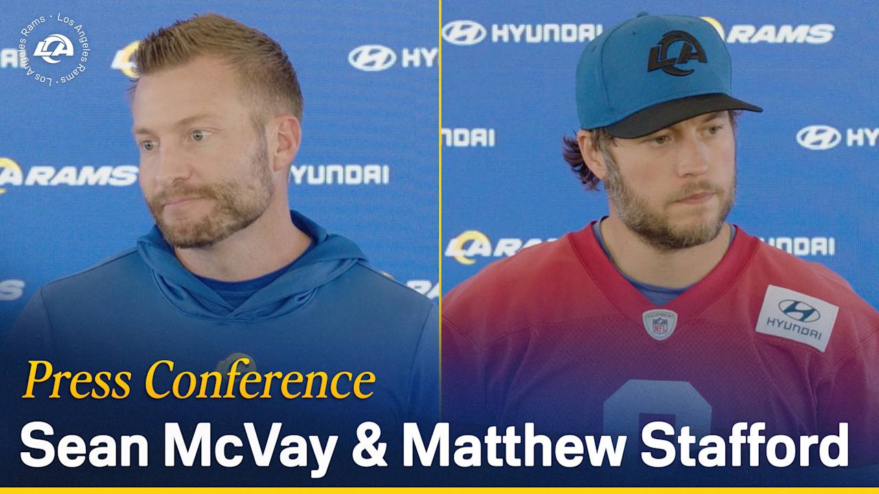 Sean Mcvay Matthew Stafford Press Conference Los Angeles Rams Head