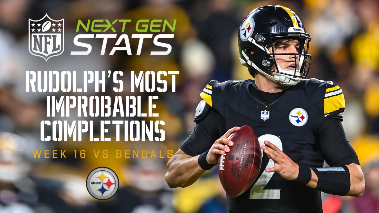 Next Gen Stats Rudolph S Most Improbable Completions In Week