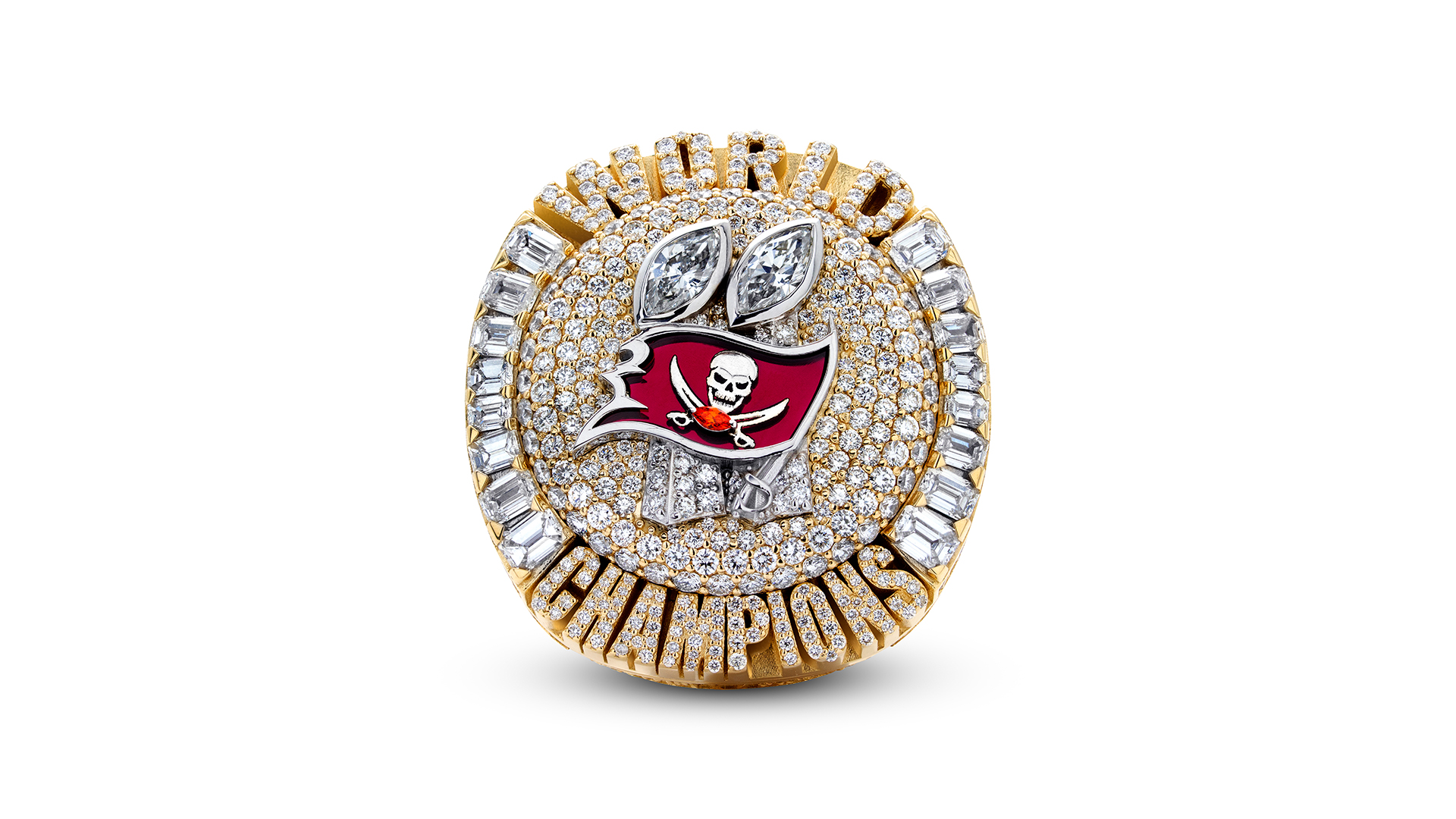 1 Pound + 2020 TAMPA BAY BUCCANEERS Super Bowl Championship Paper Weight  Ring