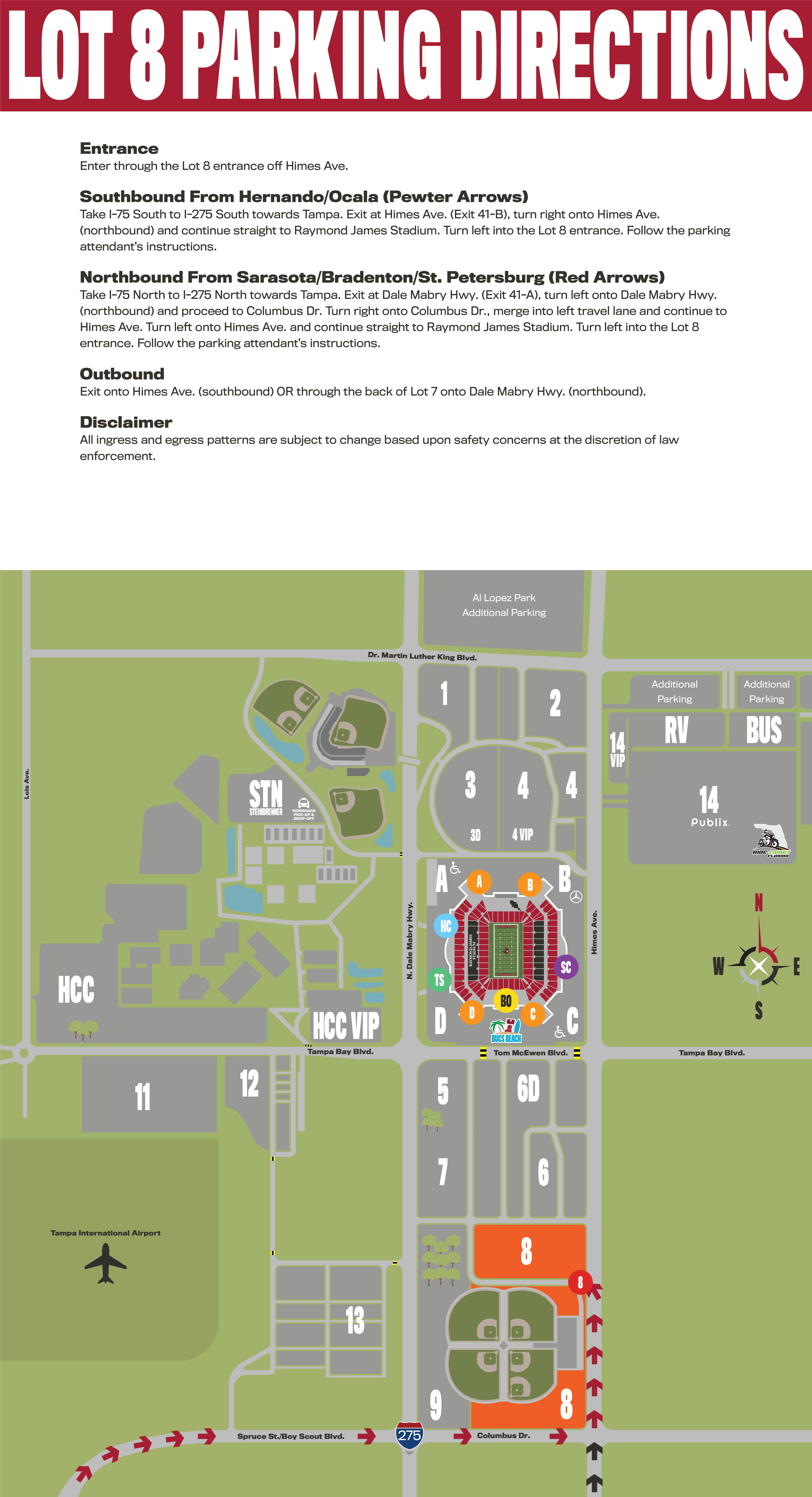 Raymond James Stadium Parking Map Fomlirpnts9iym
