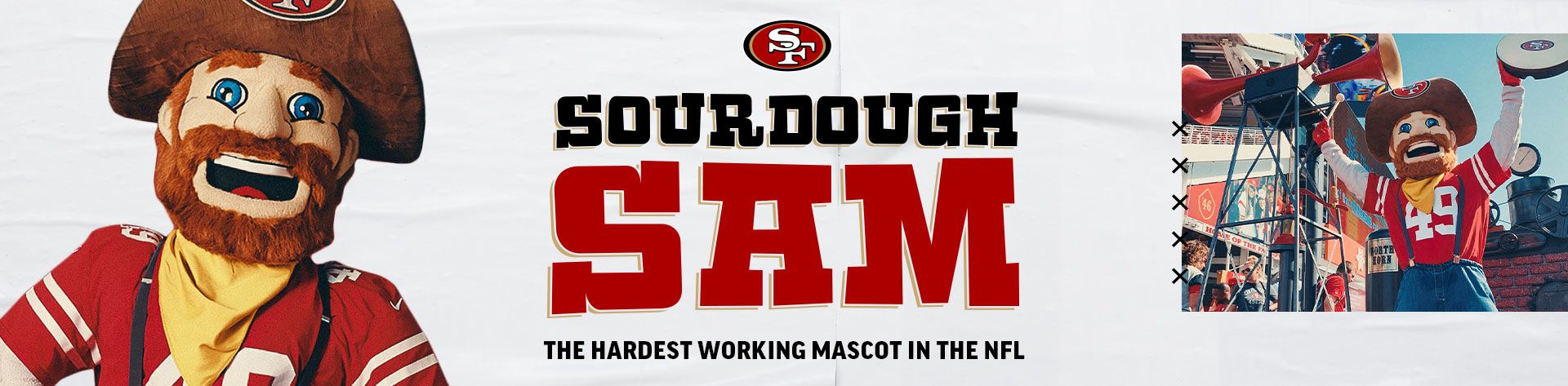 San Francisco 49ers mascot Sourdough Sam is man of mystery.