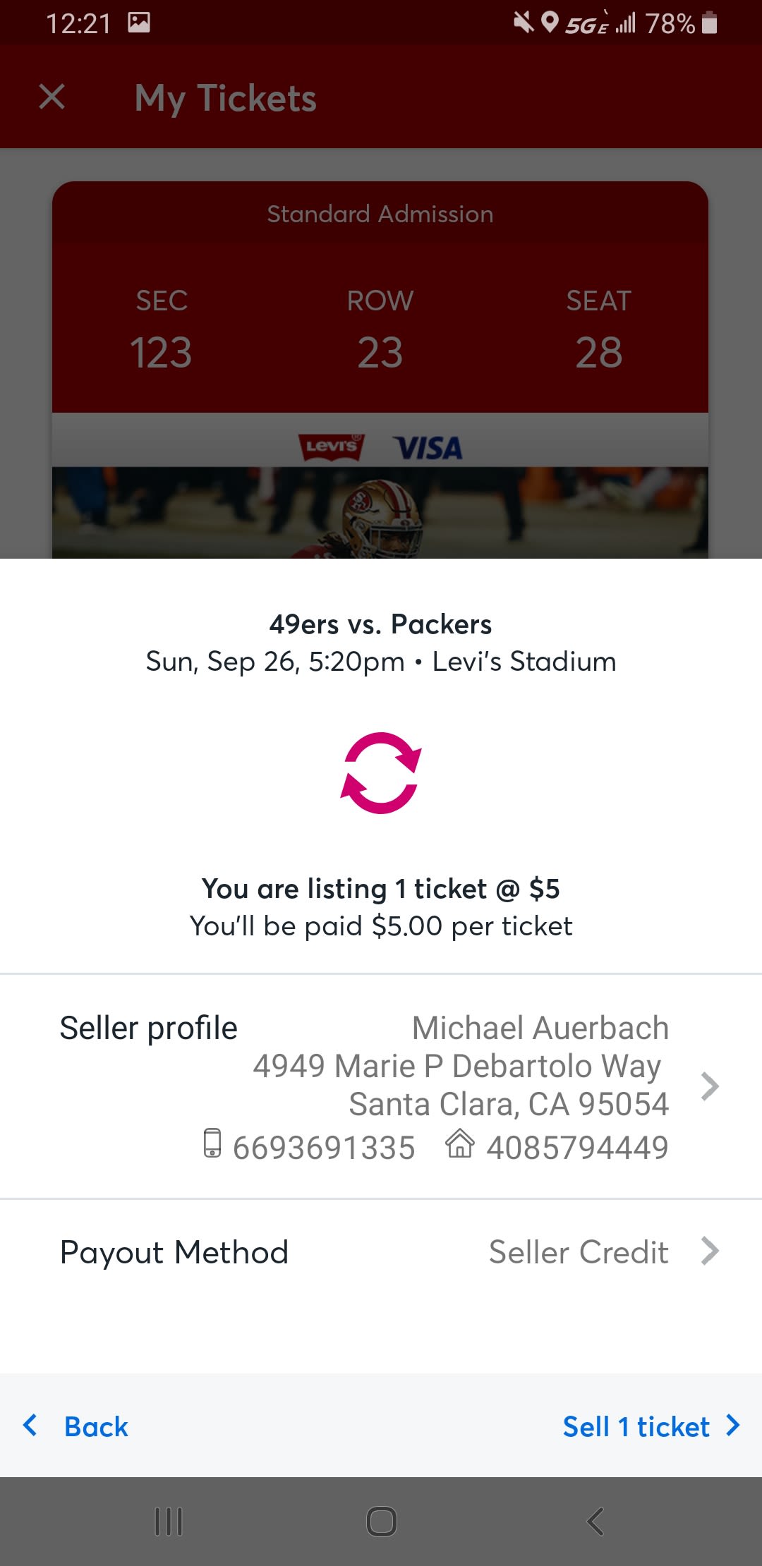 49ers Tickets 