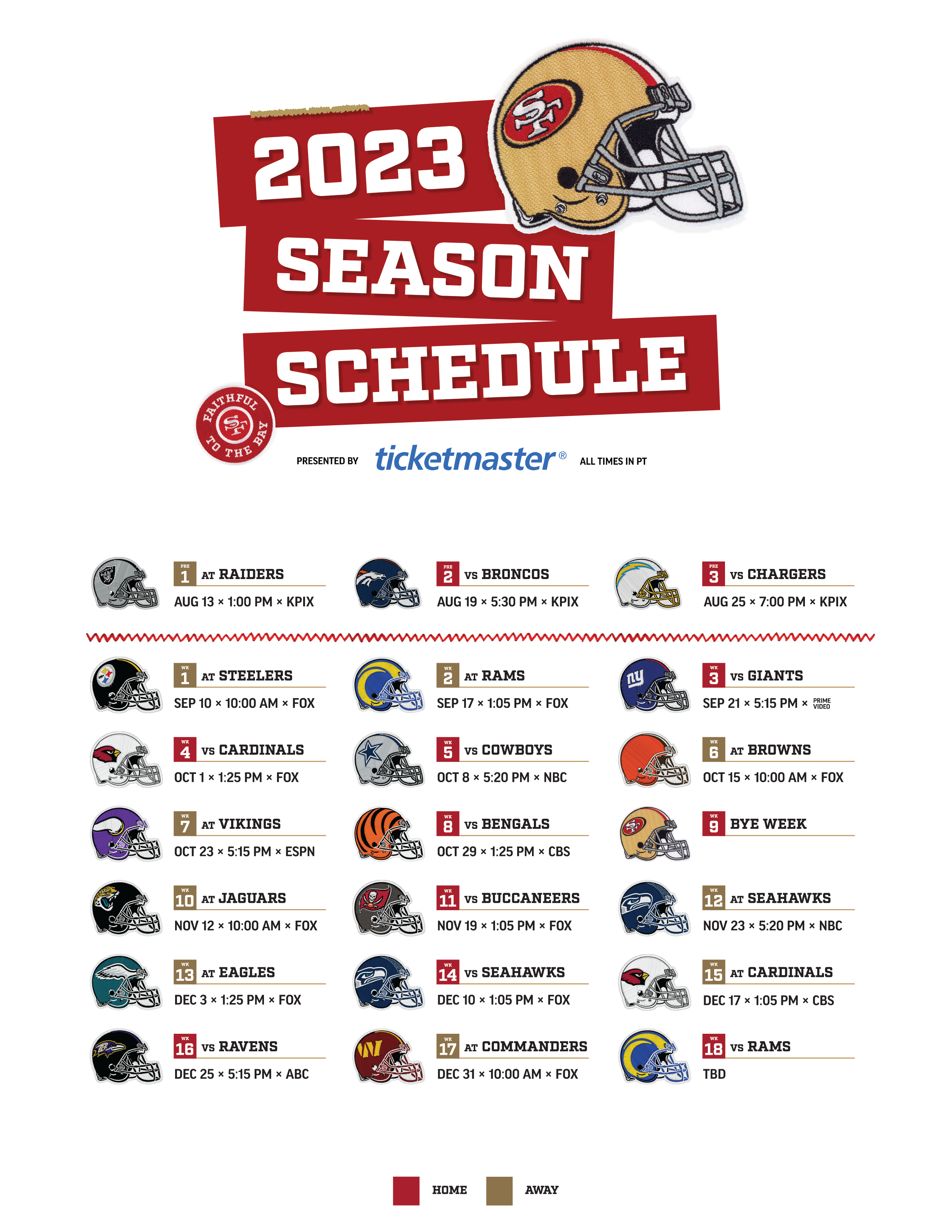 It's Official! 49ers Reveal 2022 Season Schedule