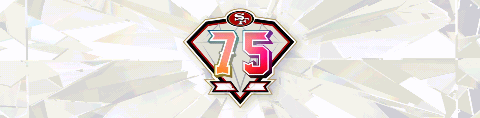 San Francisco 49ers 75th anniversary Cool Base Gold Baseball
