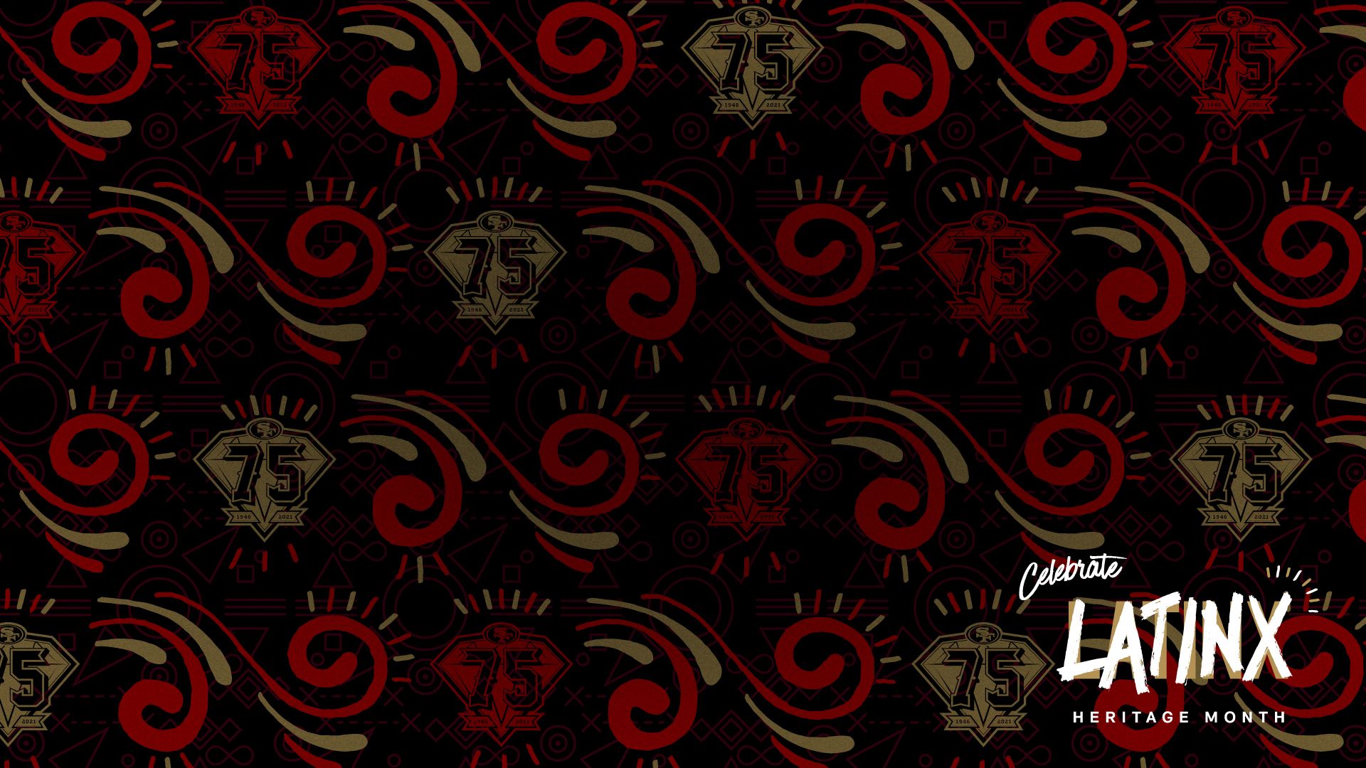 Download Black Logo San Francisco 49ers Wallpaper