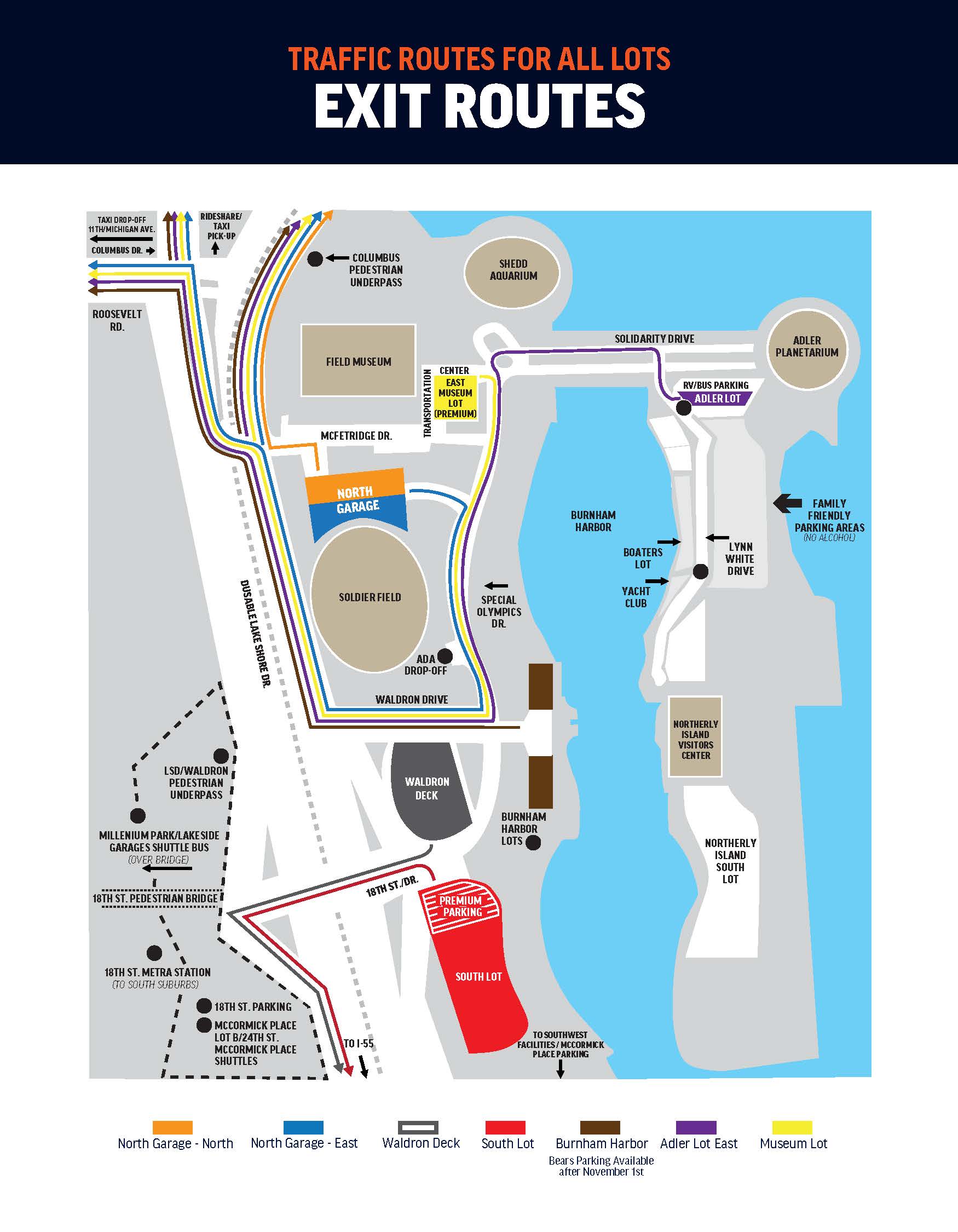 Parking Transportation Guide Chicago Bears Official Website