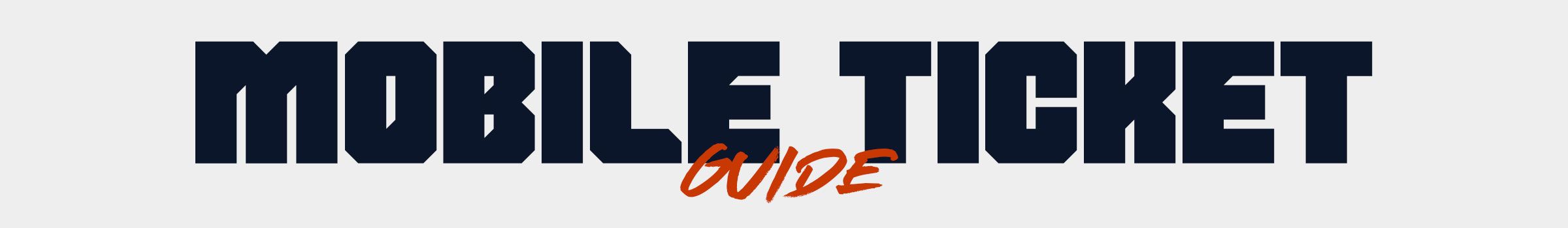 Mobile Ticket Guide | Chicago Bears Official Website