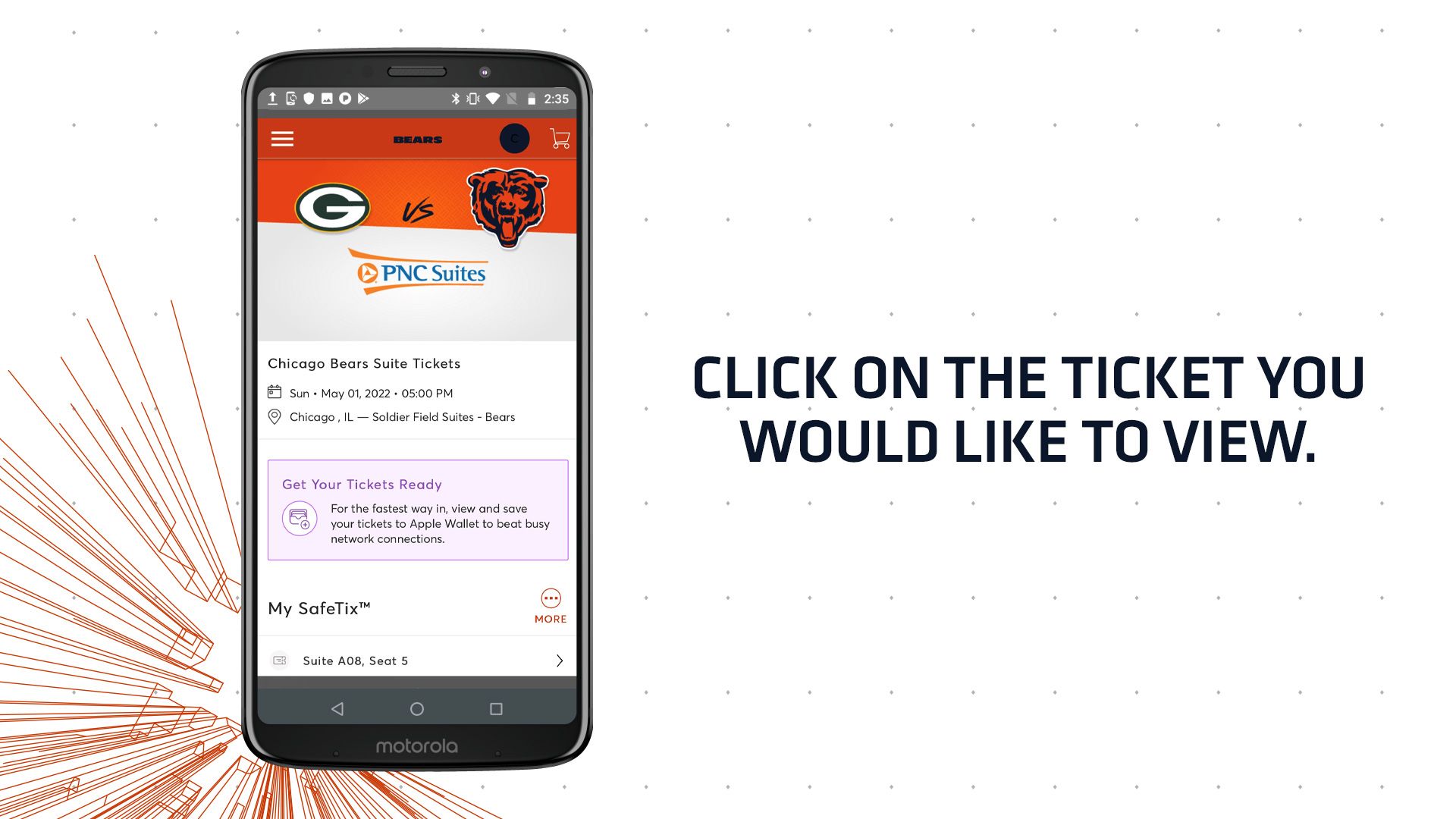 Mobile Ticket Guide  Chicago Bears Official Website