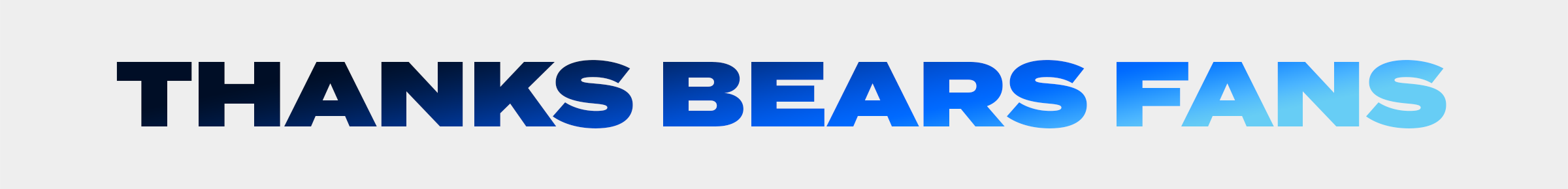 Thank you for being a Chicago Bears fan!