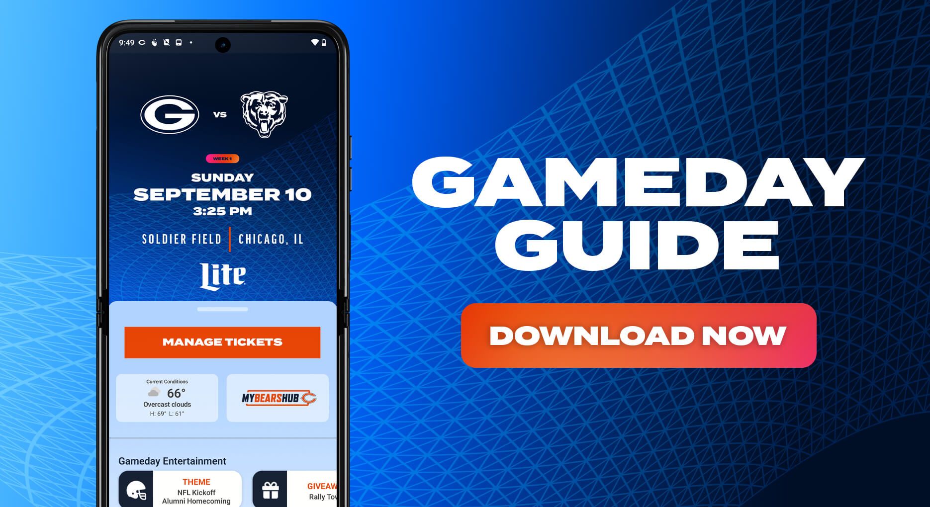 Gameday Guide | The Official Website of your Chicago Bears 🐻⬇️