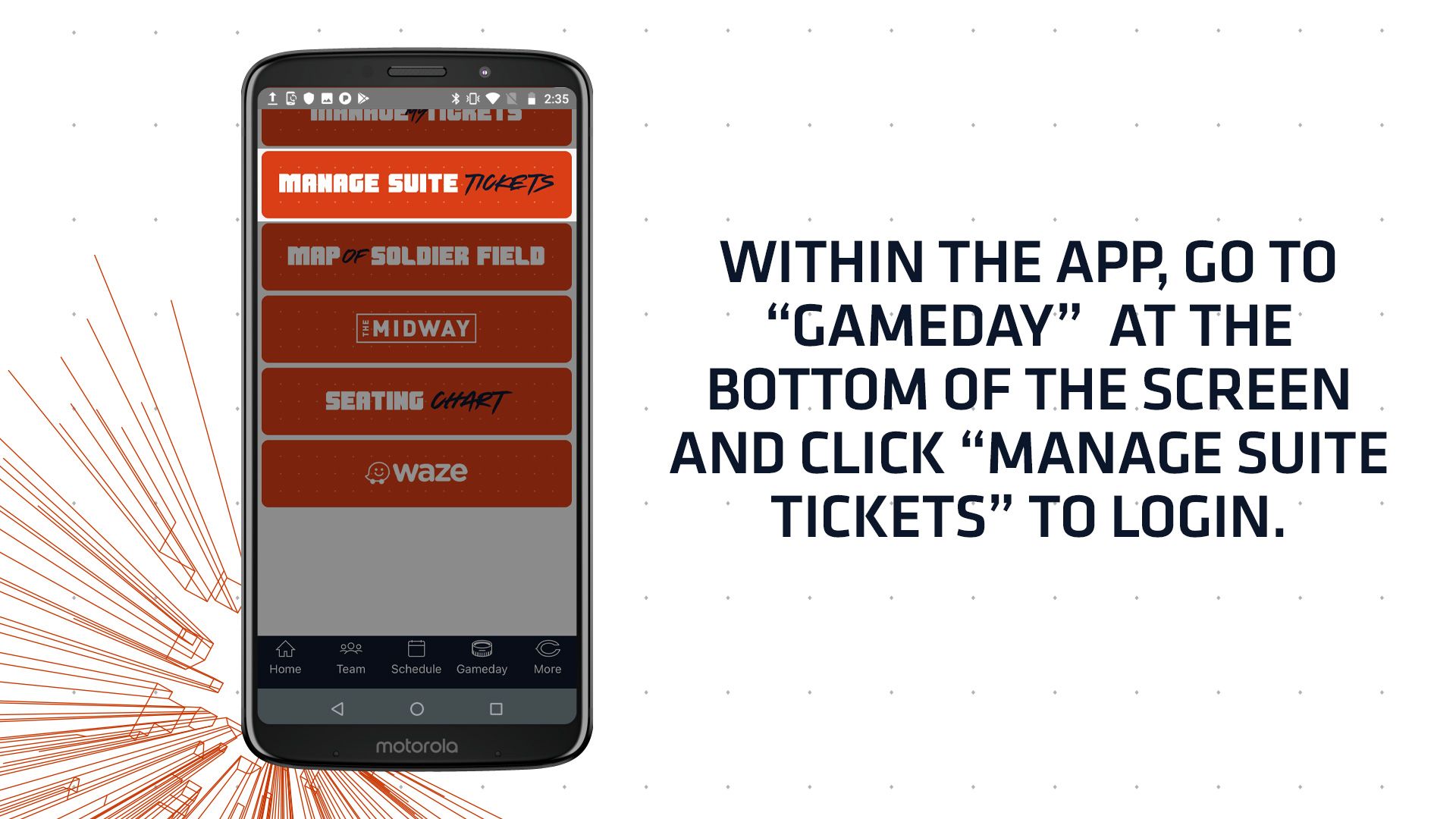 Suite Mobile Ticket Guide  Chicago Bears Official Website