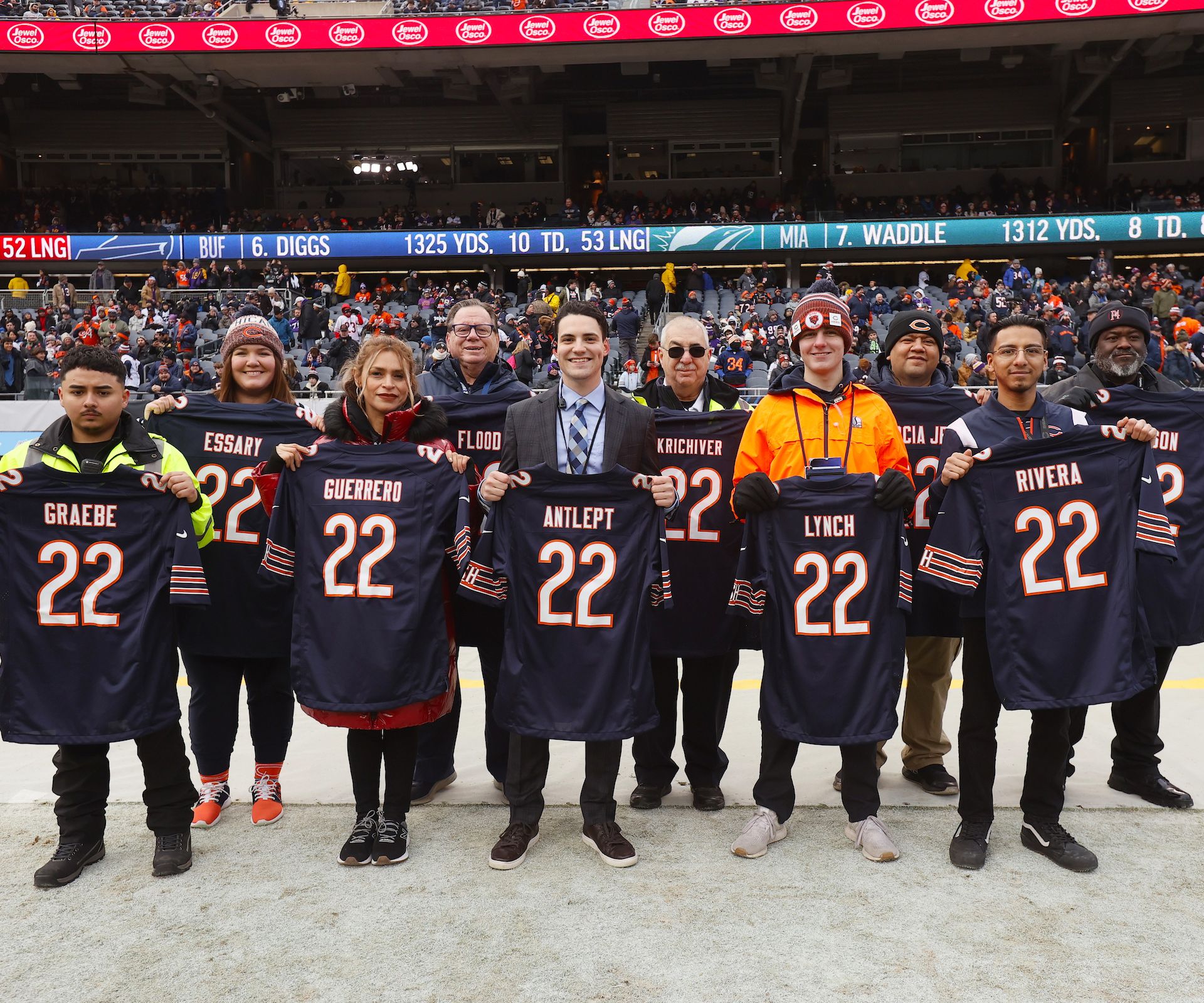 Atlanta Falcons vs. Chicago Bears. Fans support on NFL Game