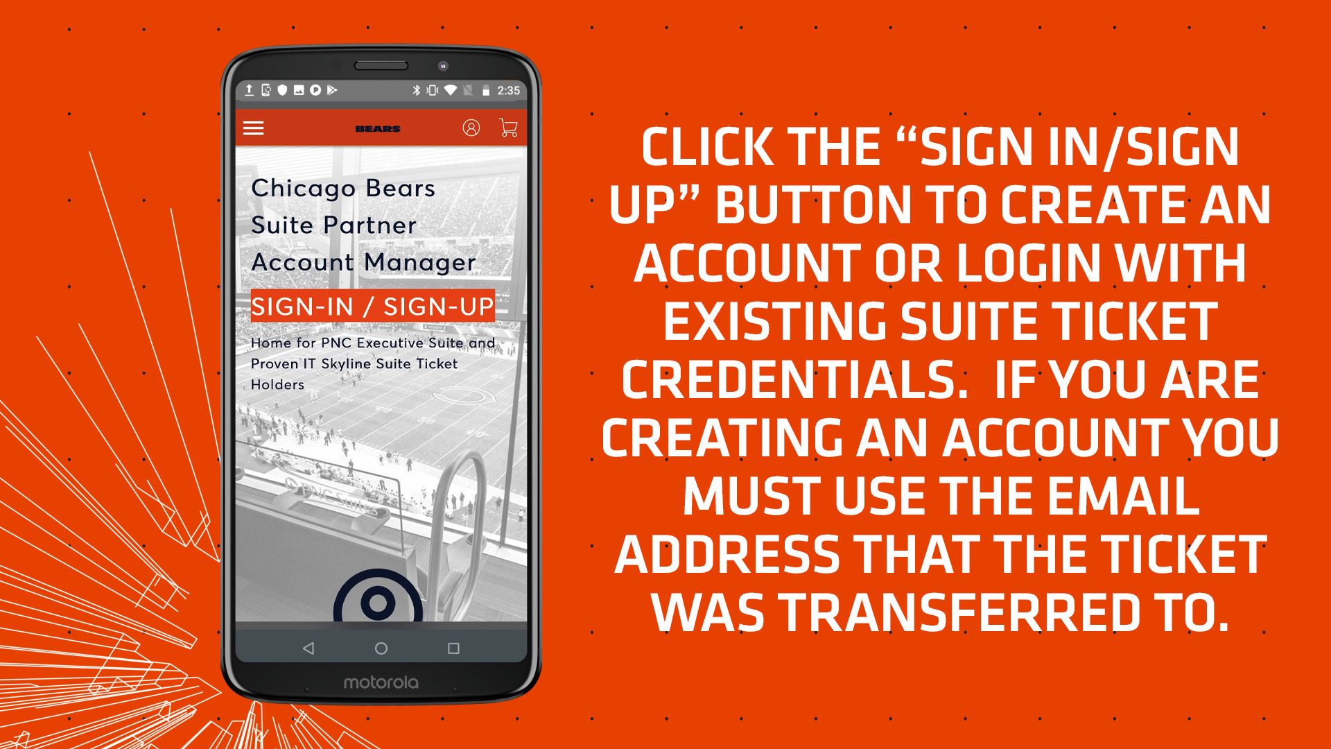 Mobile Ticket Guide  Chicago Bears Official Website