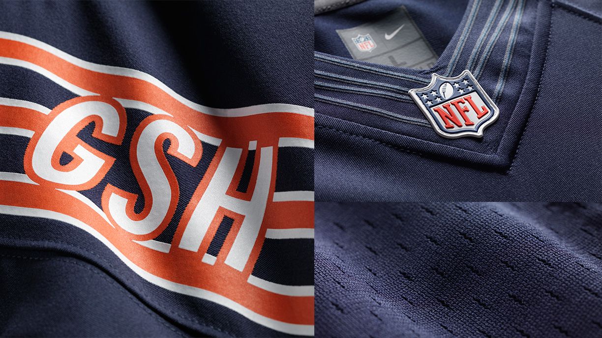 What does GSH stand for? Bears jersey pays homage to franchise's legendary  owner, coach and player