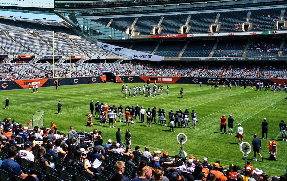 best seats at soldier field for bears game