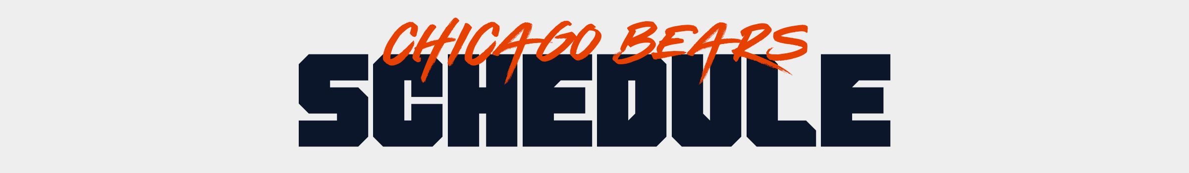 Schedule | The Official Website Of The Chicago Bears