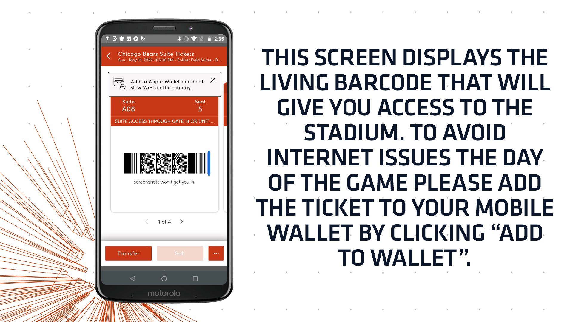 REMINDER: Chicago Bears Games Are Mobile Ticket Entry Only