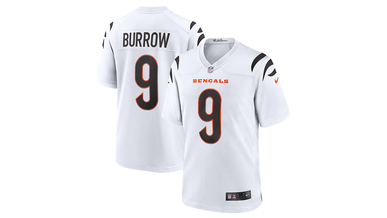 Joe Burrow White Game Jersey
