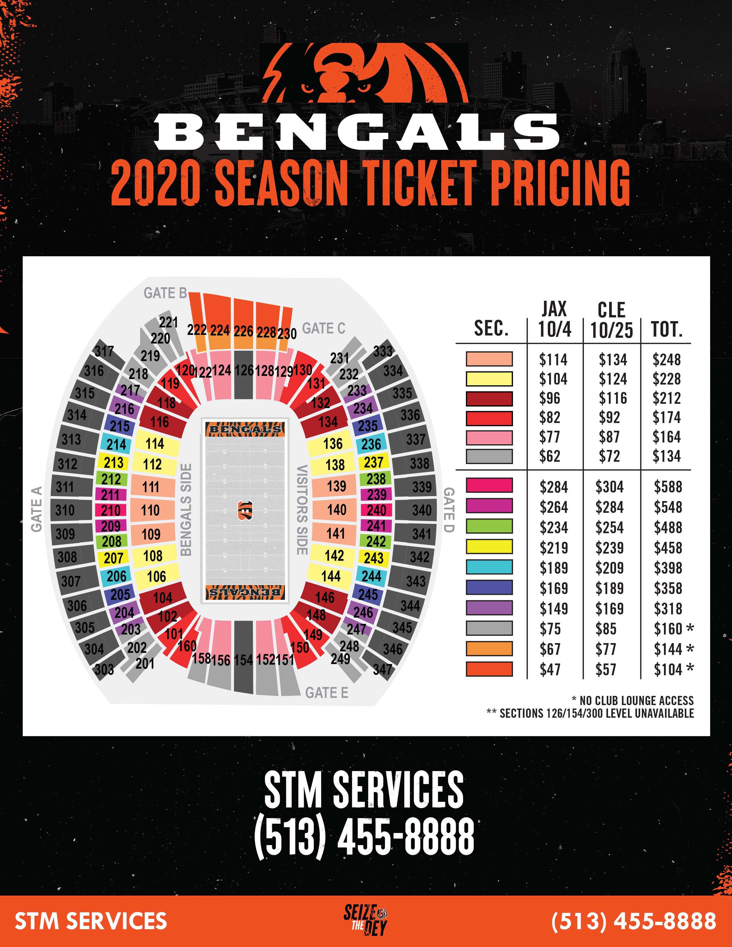Cincinnati Bengals Tickets Season Ticket Members Bengals