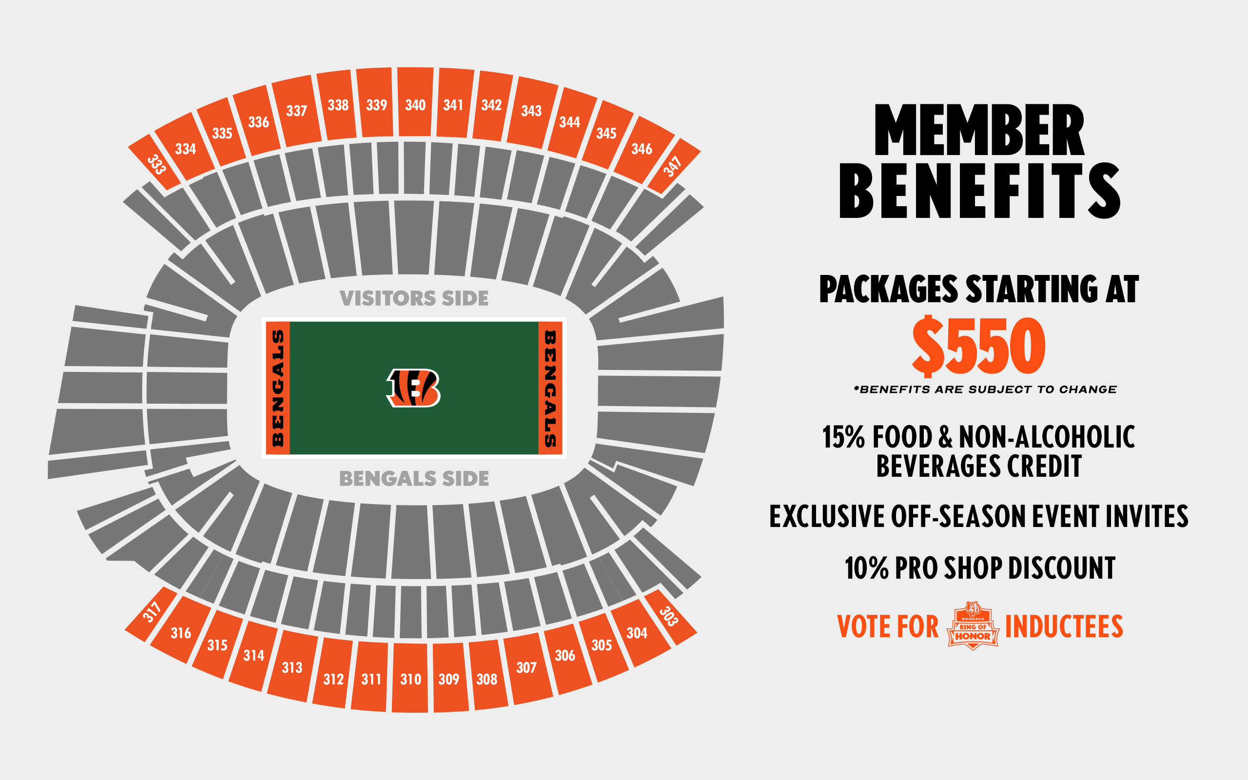 Section 307 at Paycor Stadium 