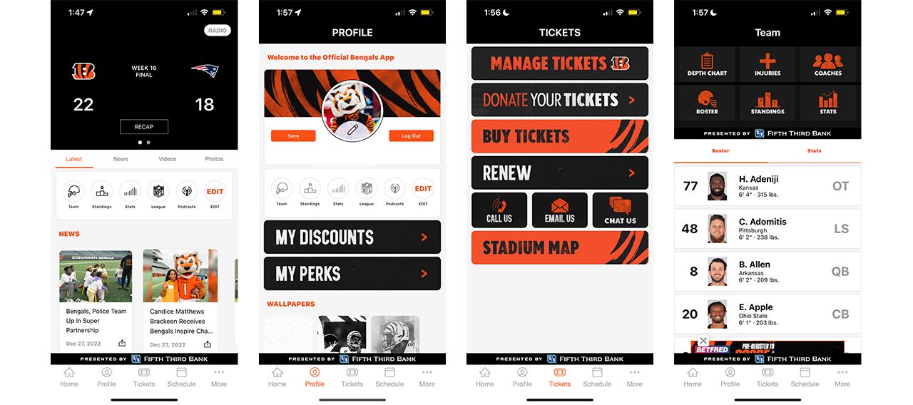 Cincinnati Bengals App  Cincinnati Bengals 