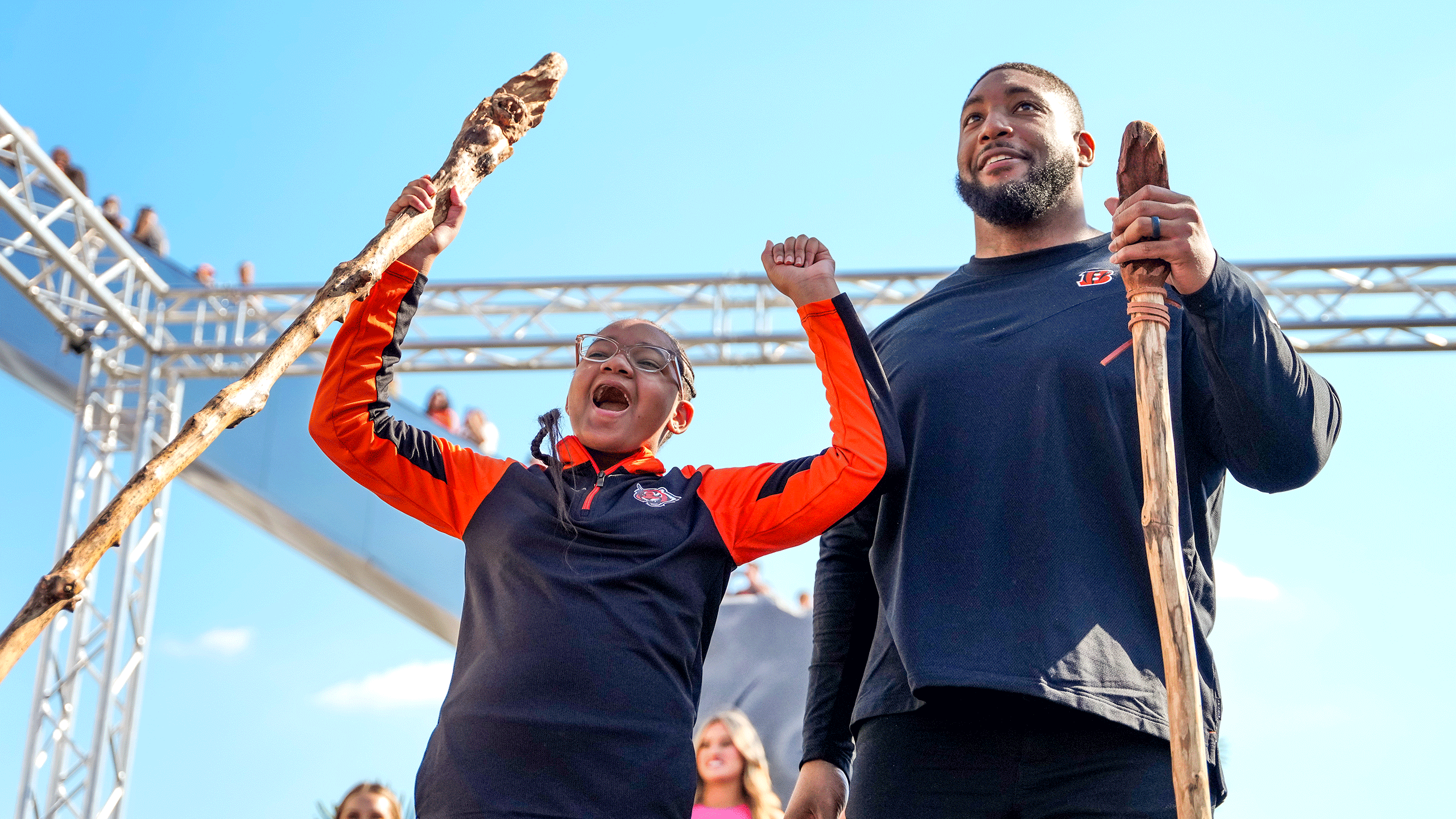 Bengals Legend Devon Still and his daughter Leah Still