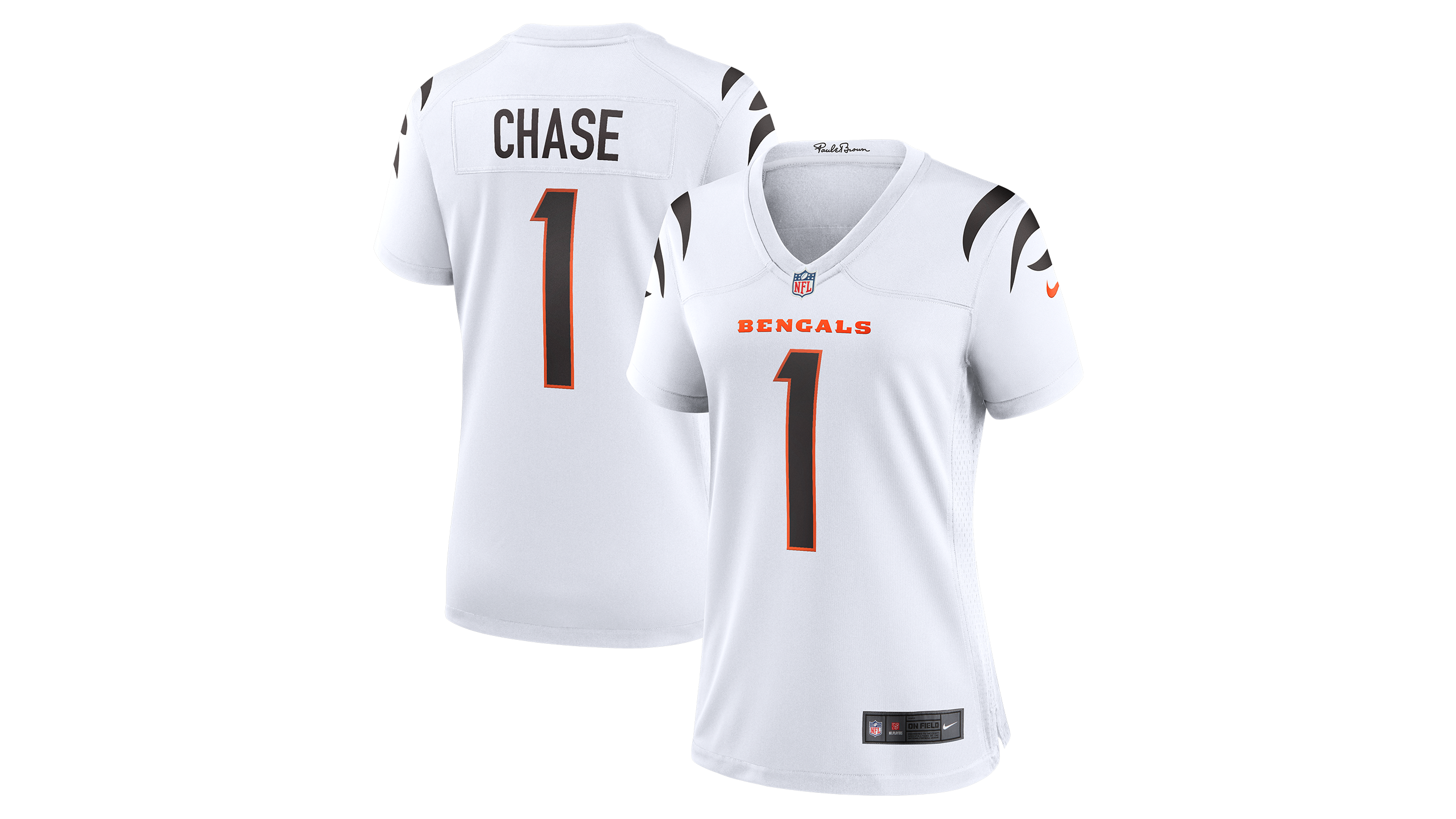 Ja’Marr Chase White Game Jersey