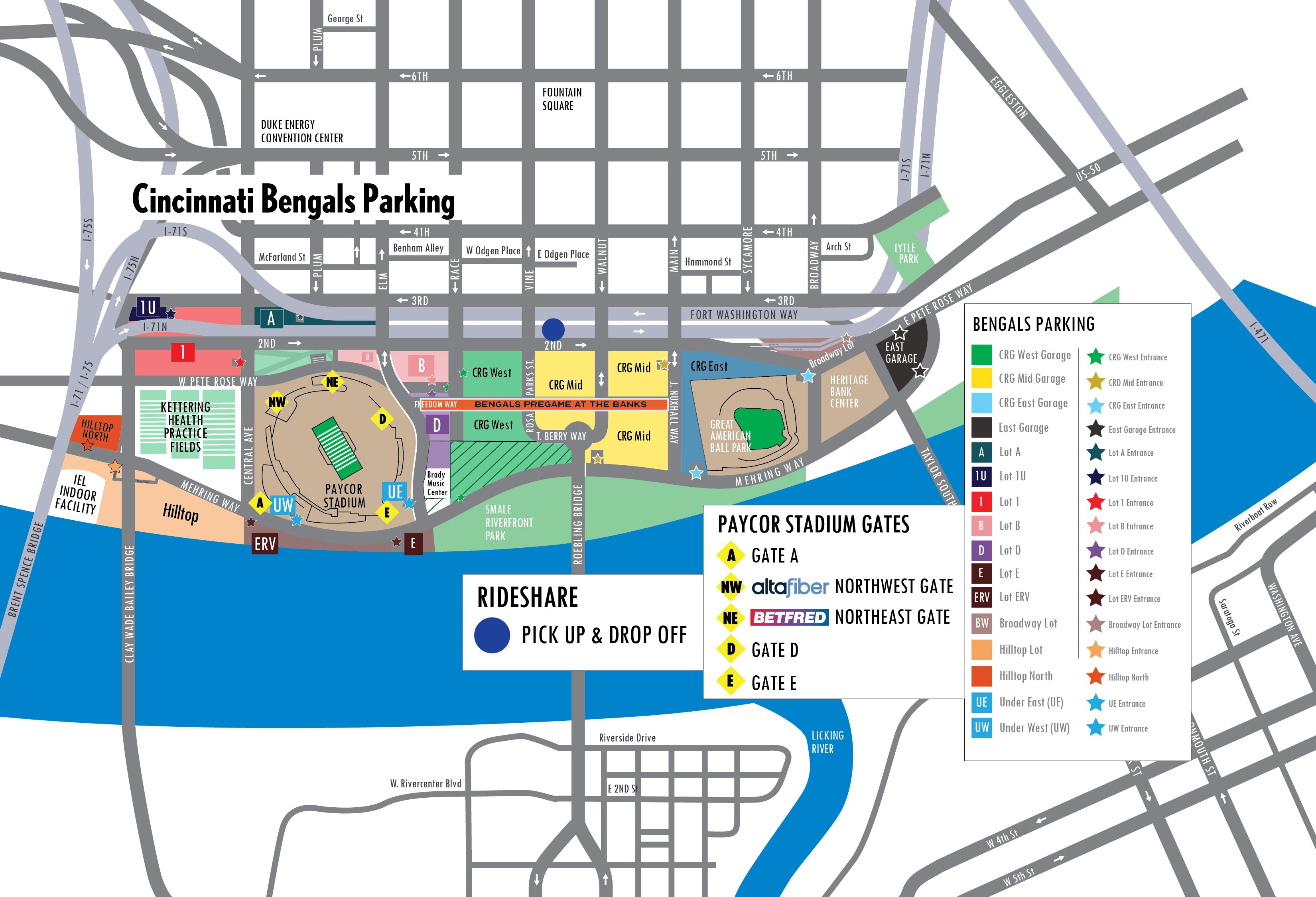 Cincinnati Reds Stadium Parking