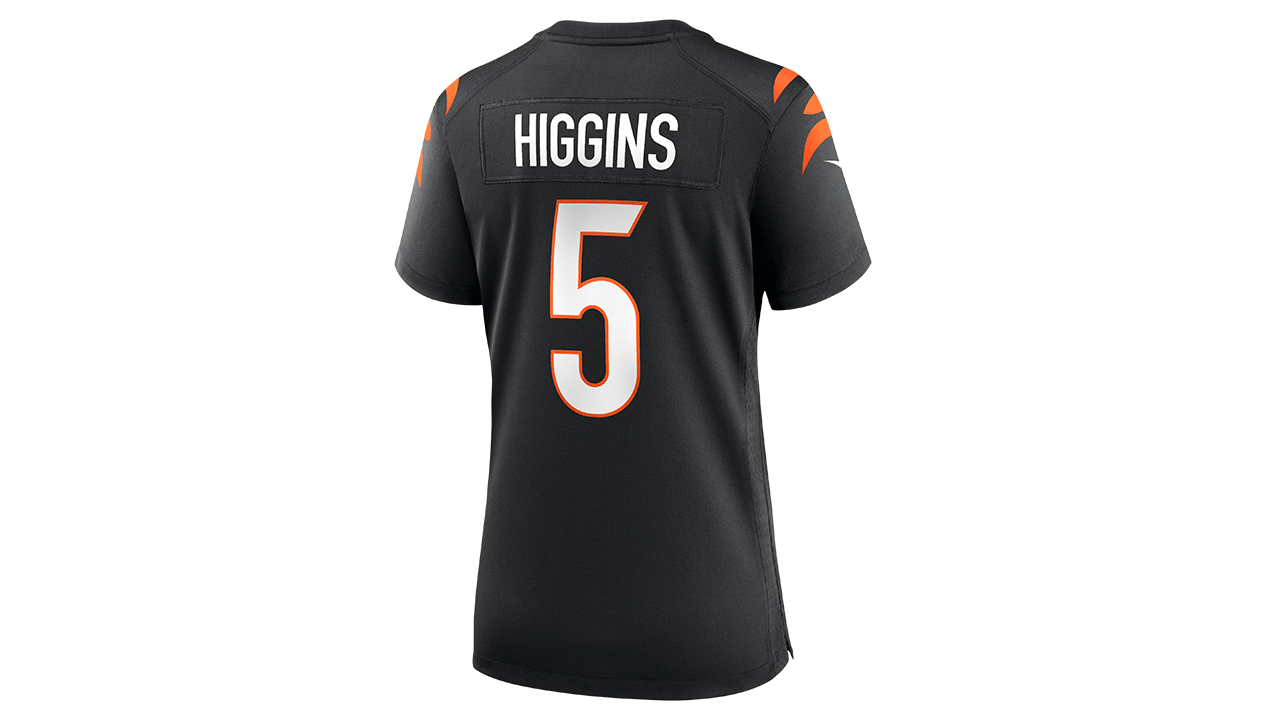Tee Higgins #5 Black Game Jersey