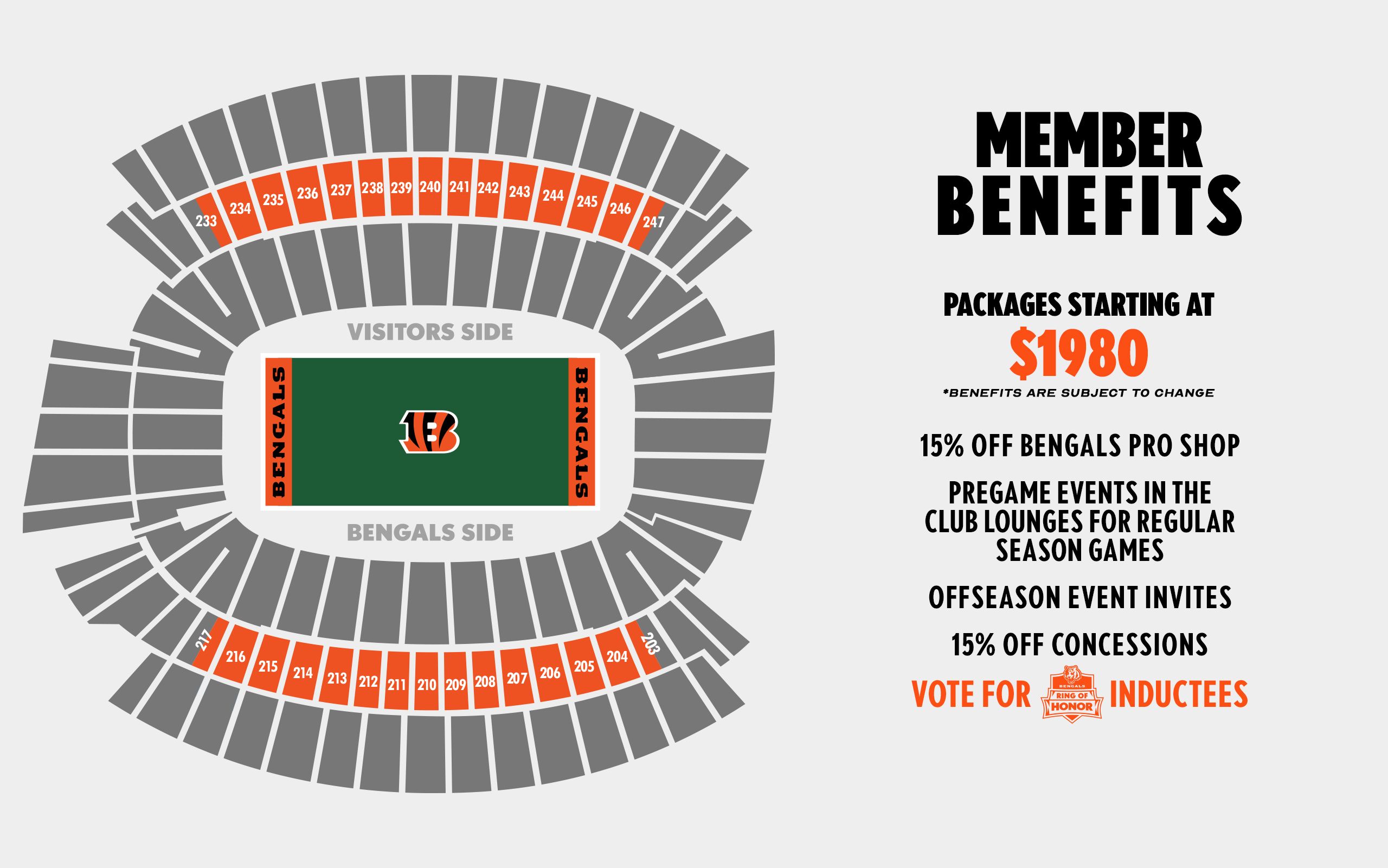 Cincinnati Bengals Club Seats