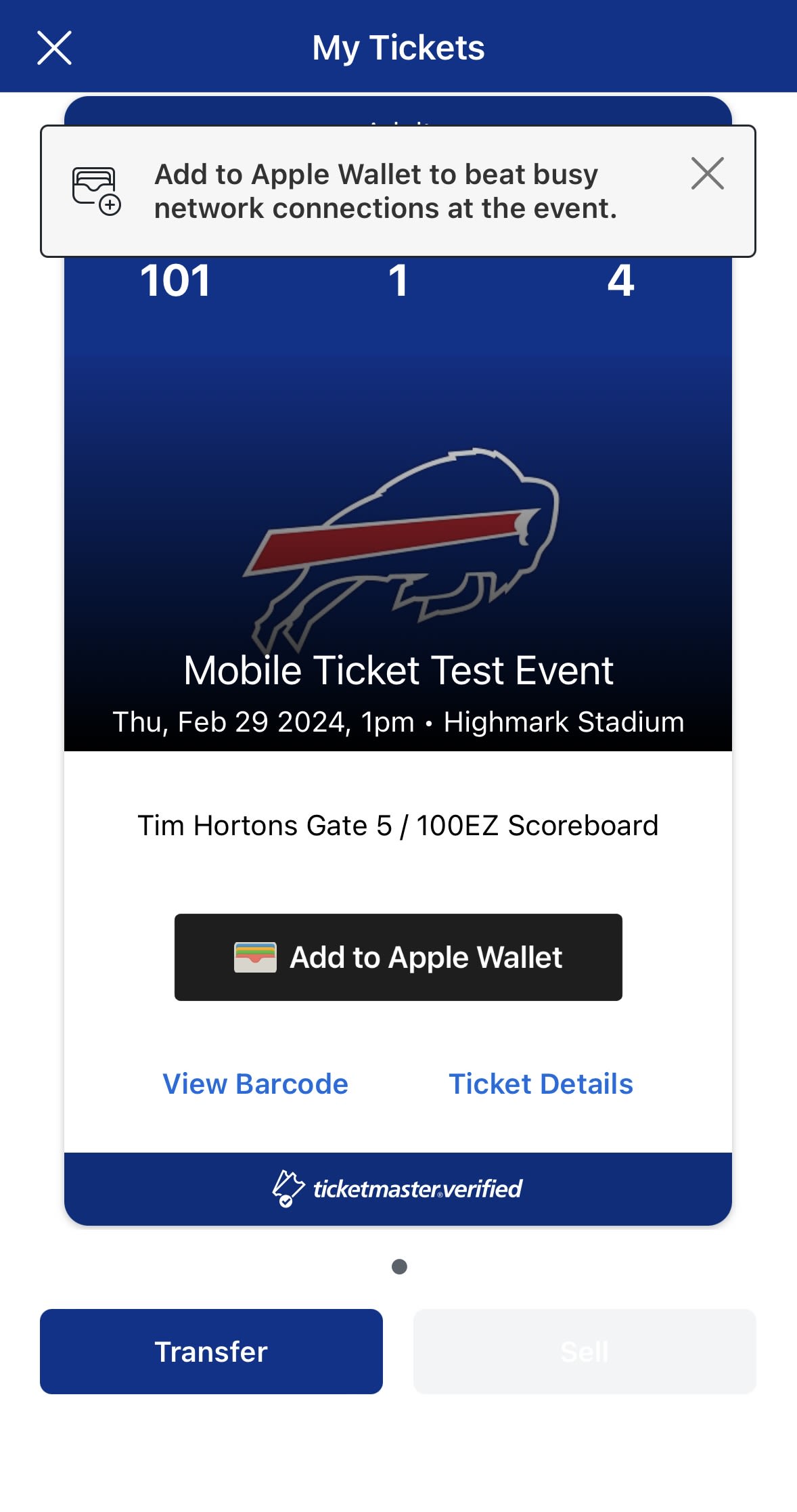 Mobile Ticketing  Pittsburgh Steelers 