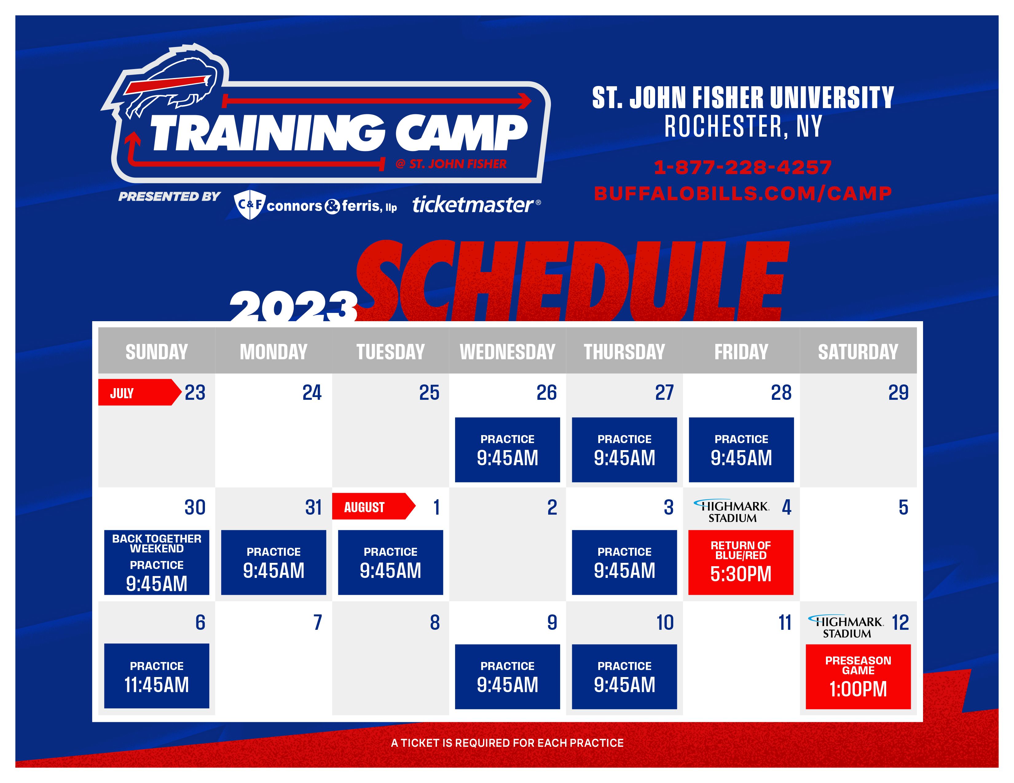 Buffalo Bills training camp 2023 dates announced: How to get tickets