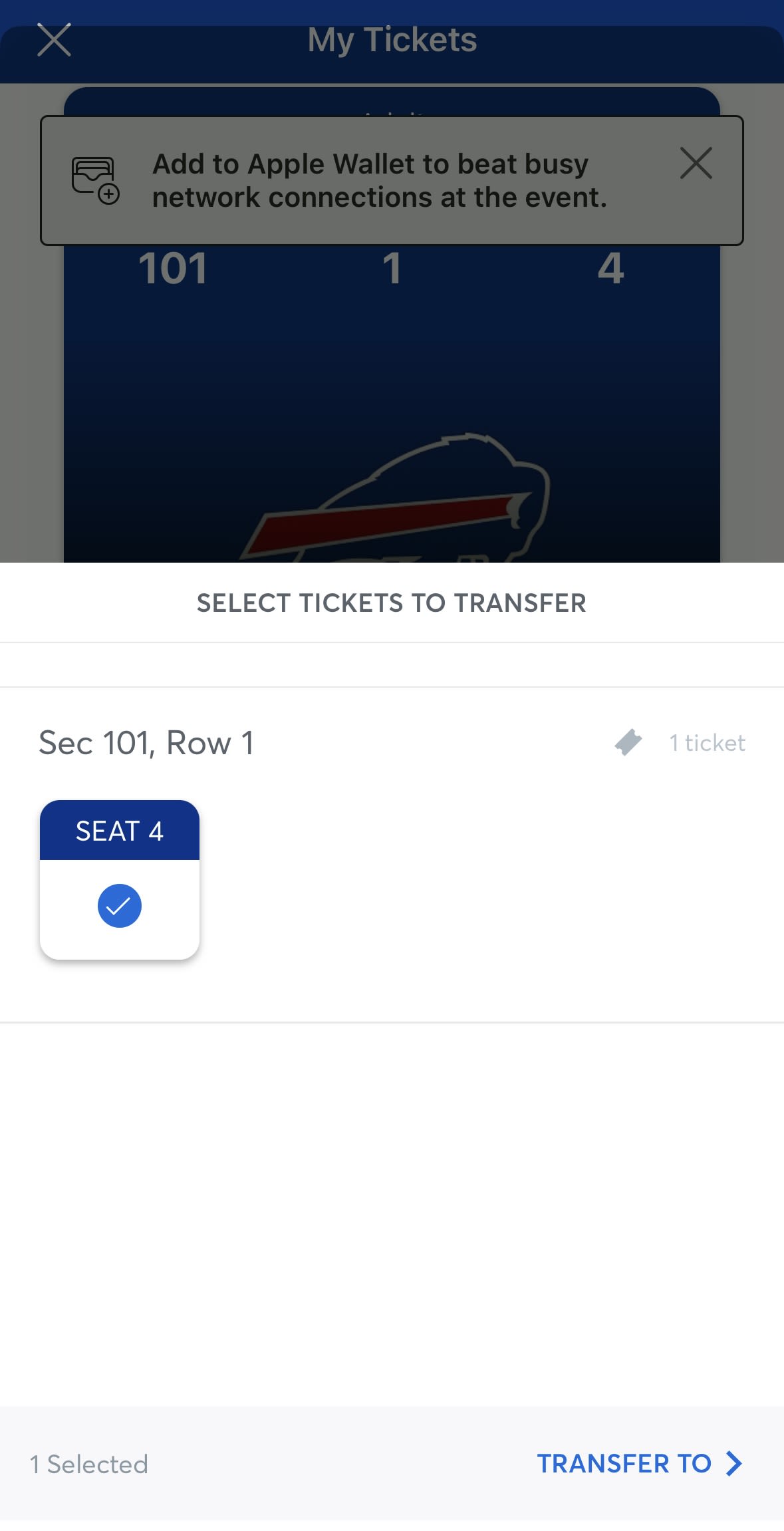 Buffalo Bills Mobile Ticketing  Buffalo Bills 