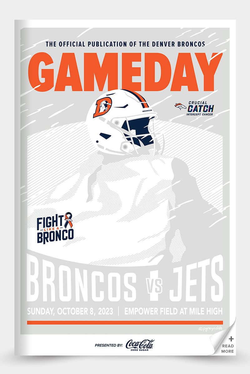 DENVER BRONCOS 2022 GAMEDAY PROGRAM MAGAZINE JONES MINNESOTA