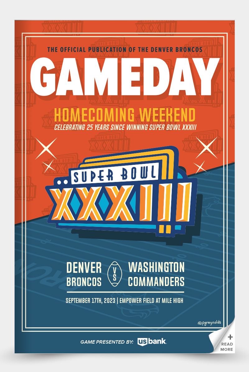 Read the 2023 Commanders vs. Broncos Gameday Program