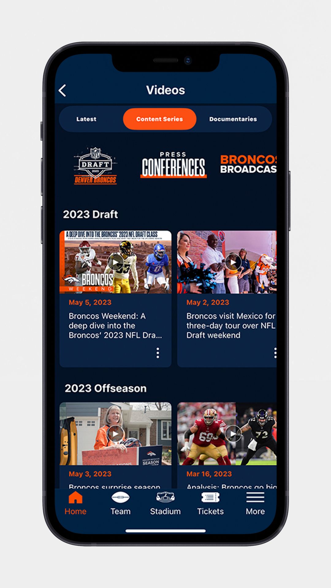 Denver Broncos Mobile App Denver Broncos