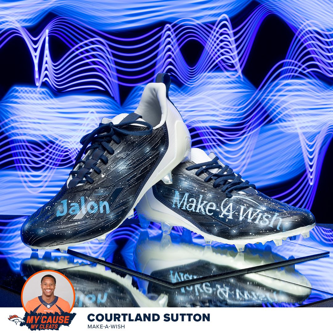 Broncos players participate in 2020 My Cause My Cleats initiative to raise  awareness and funds for various causes and non-profit organizations