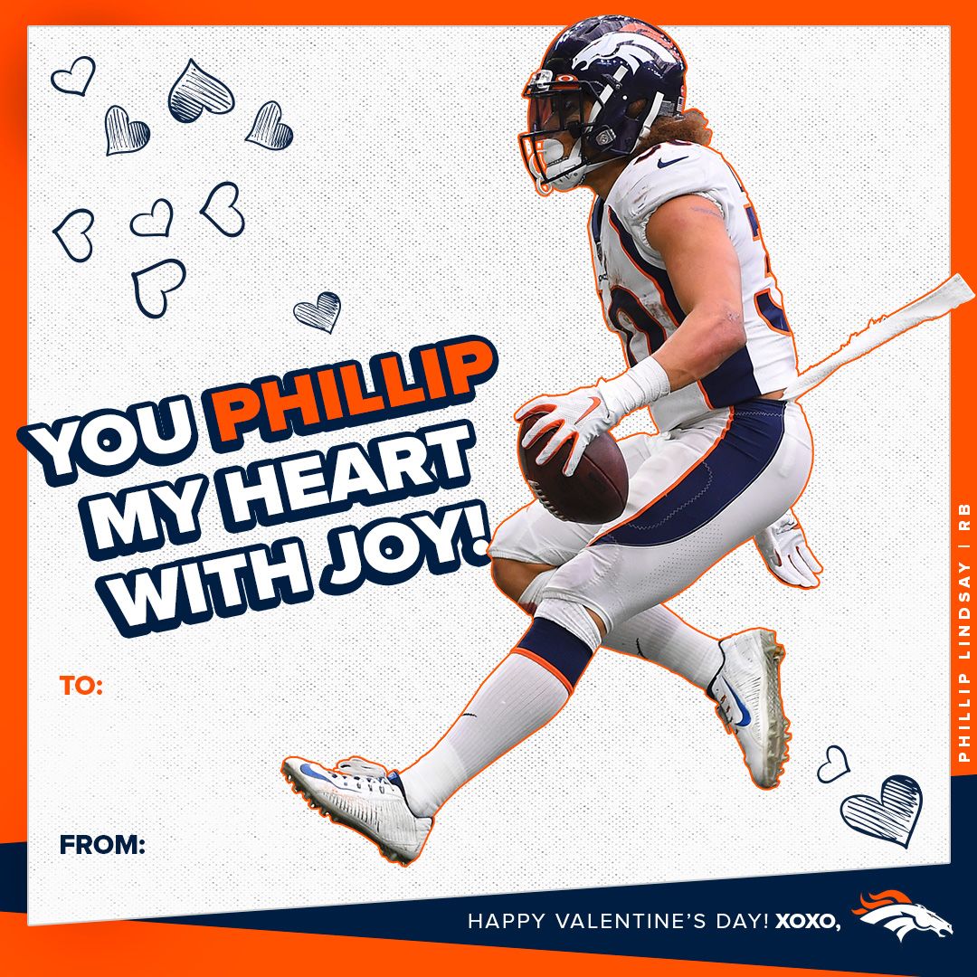 Denver Broncos | Valentines Cards