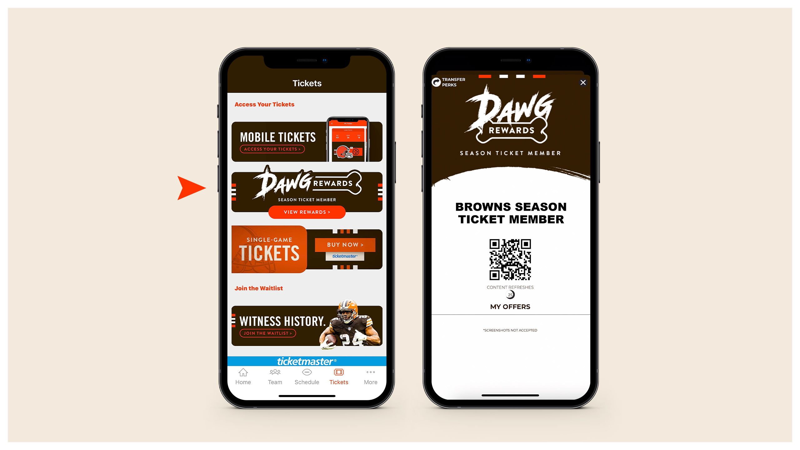 Browns Mobile Ticketing Information  Cleveland Browns 