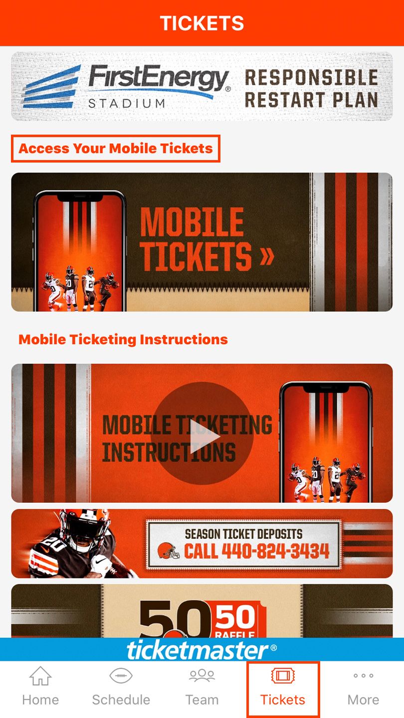 Browns Mobile Ticketing Information | Cleveland Browns