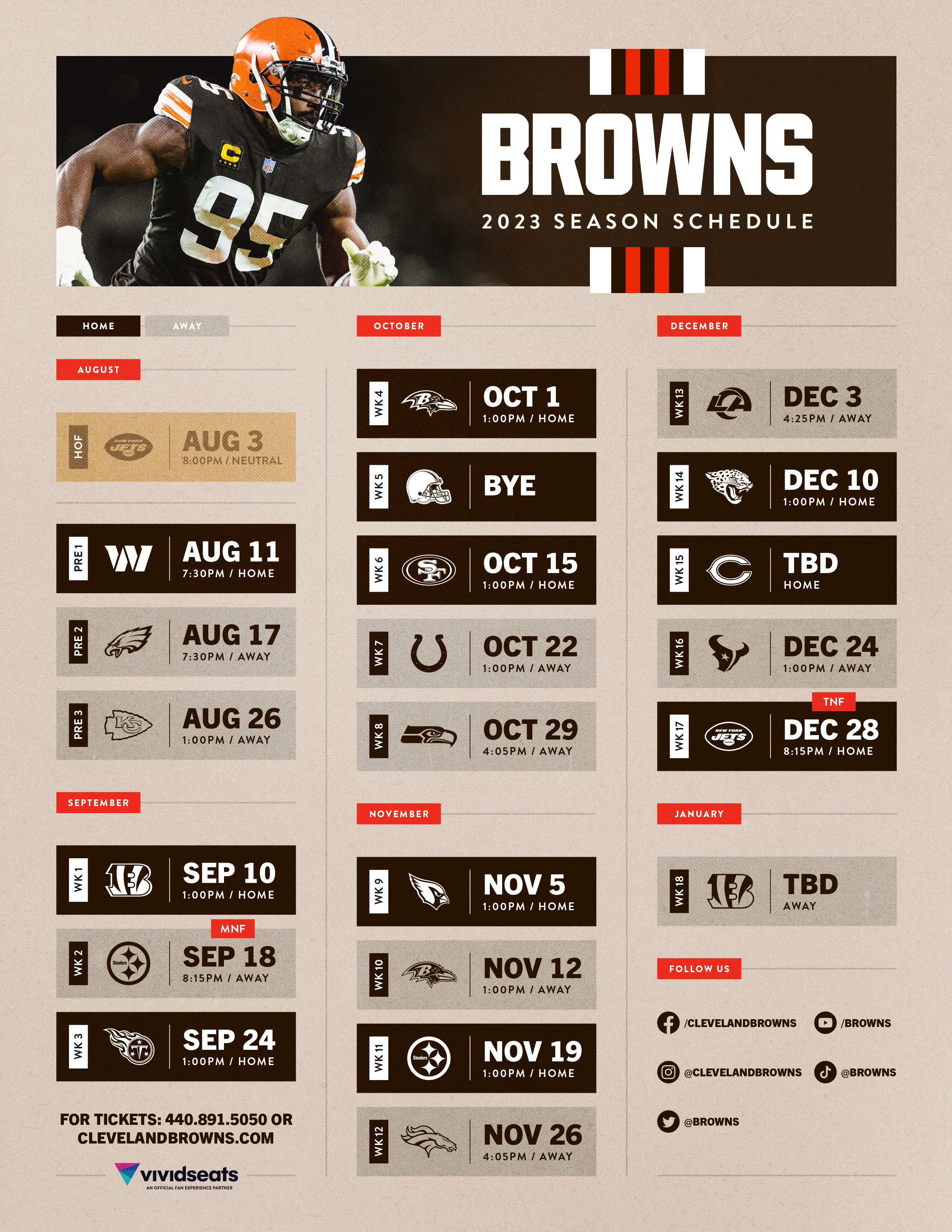 Browns Schedule Downloads  Cleveland Browns 