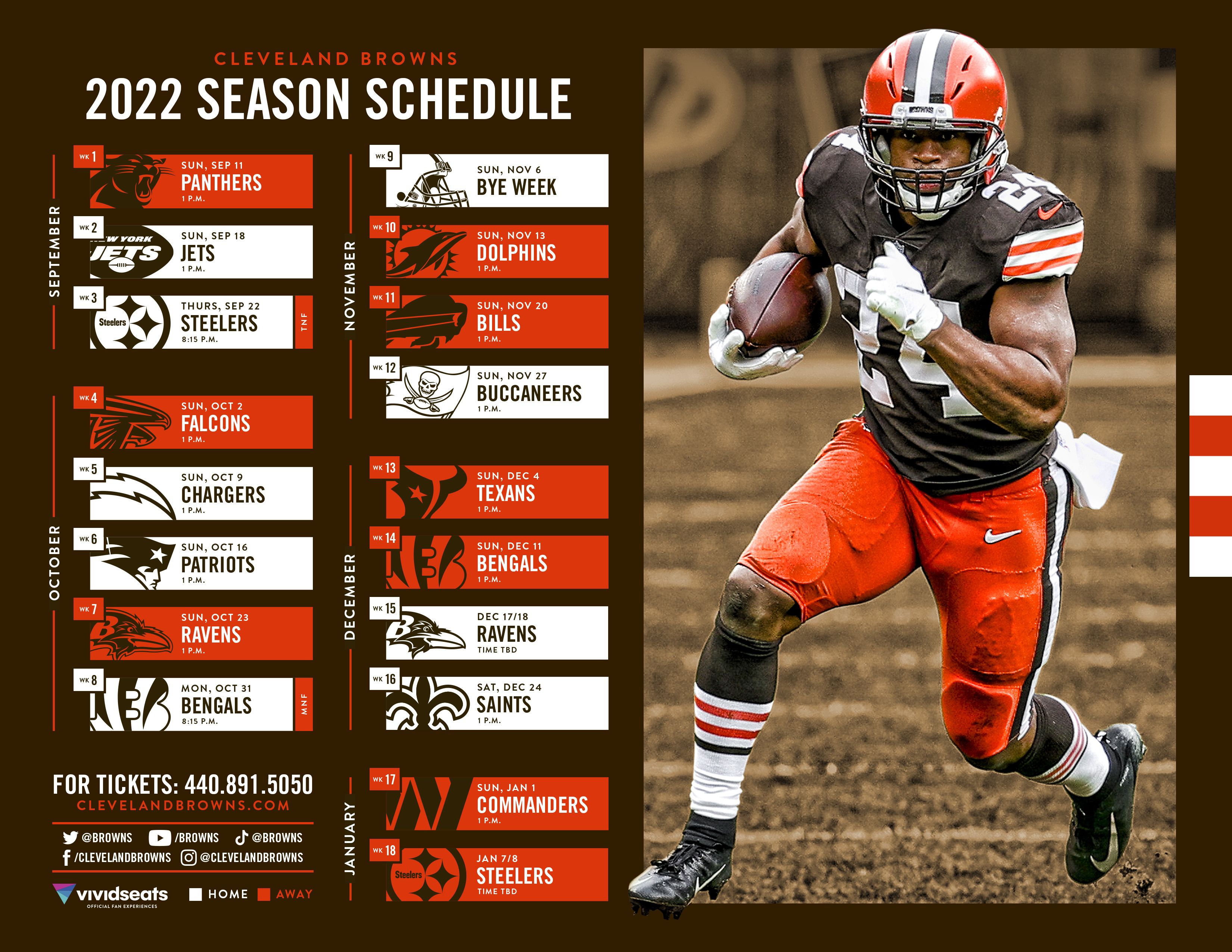 Cleveland Browns 2023 Printable Schedule