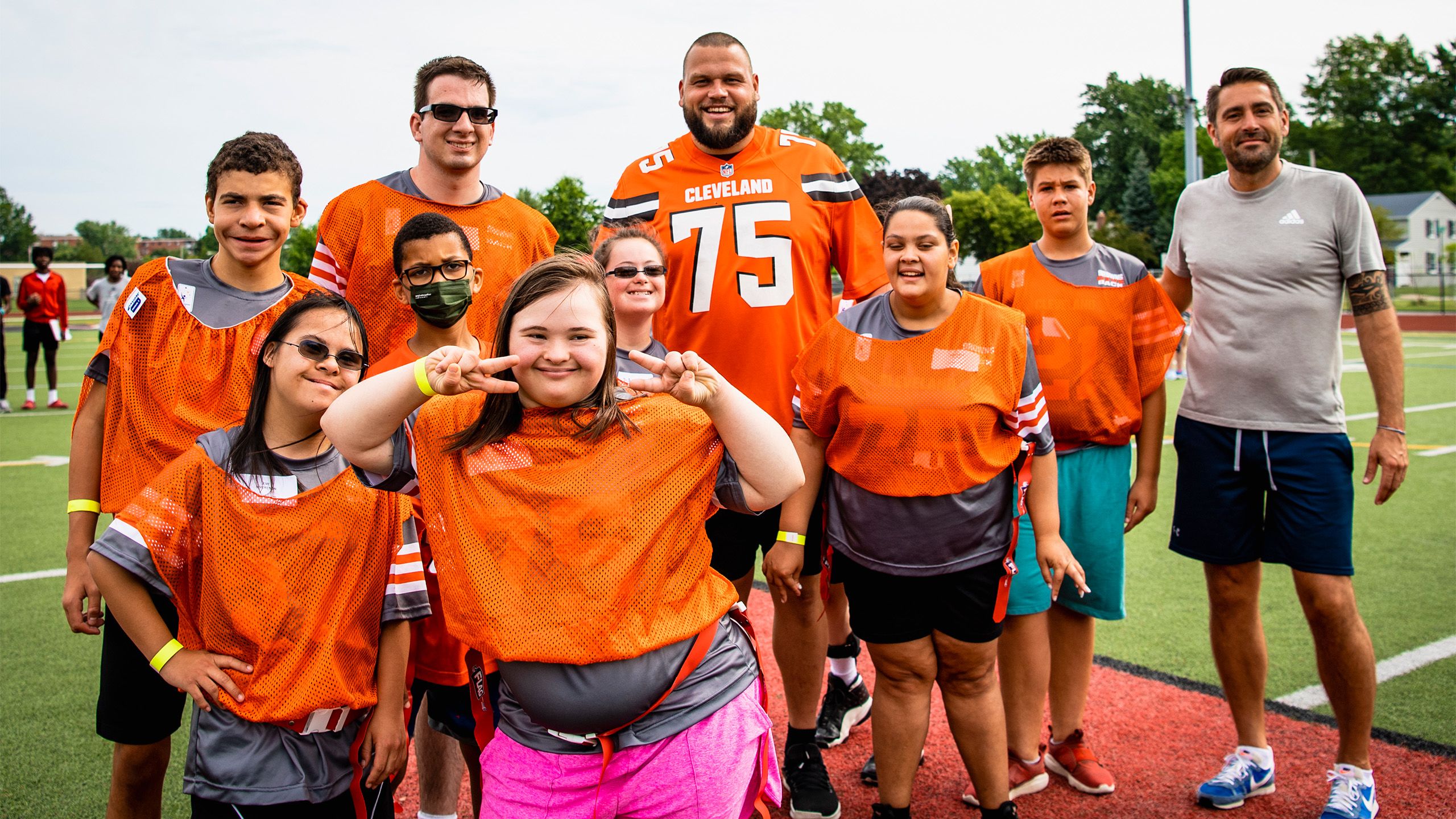 Cleveland Browns NFL Special Fearless Against Autism Hands Design